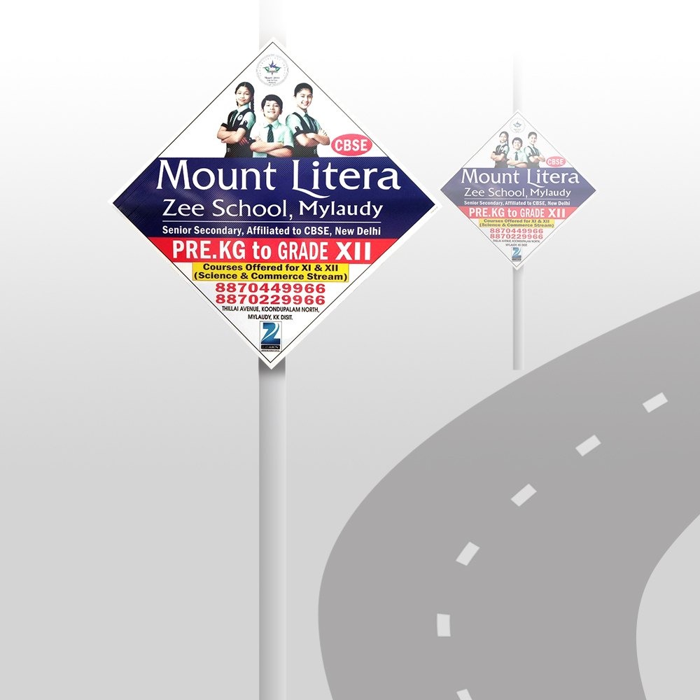 Reflective No Parking signs Gandhipuram